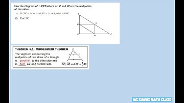Find the length of line segments given midpoints of each side of triangles