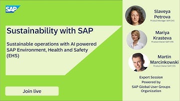Sustainable operations with AI powered SAP Environment, Health and Safety (EHS)