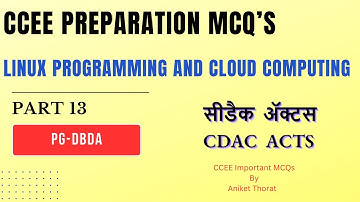 CDAC | PG-DBDA | CCEE Preparation MCQ
