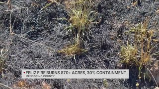 Feliz Fire Latest: 870 acres burned, 30% contained