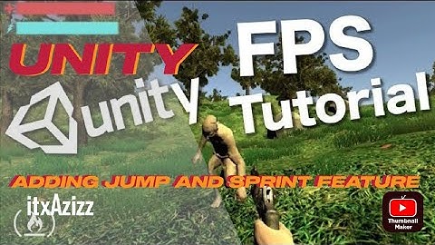 How to make First Person Controller in unity tutorial FPS tutorial in Hindi how to Jump and Sprint