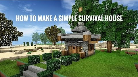 Survival how to make simple  survival house Mini block craft