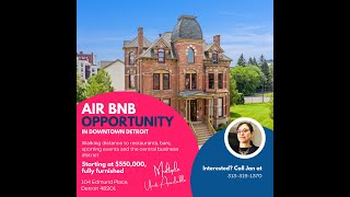 Airbnb Opportunity in Downtown Detroit Brush Park