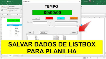 Salvar Registros de Listbox VBA - Planilha Excel de Competição Esportiva - Aula 11
