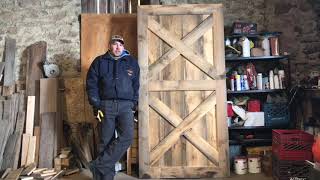 HOW TO BUILD RUSTIC PINE BARN DOORS  - a simple, easy DIY project for the woodworking beginner!