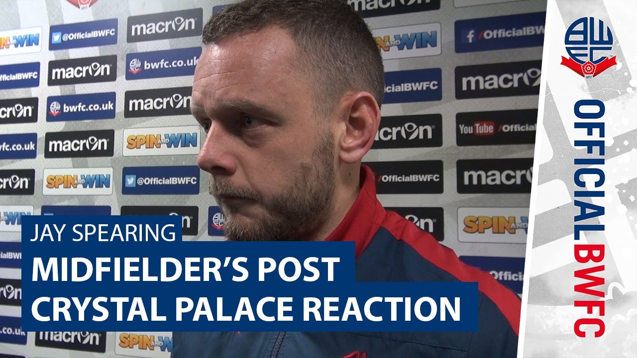 JAY SPEARING | Midfielder's post-Crystal Palace interview football score