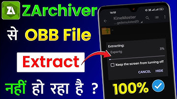 ZArchiver Se OBB File Extract Nahi Ho Raha Hai | How To Fix ZArchiver OBB File Extract Problem Solve