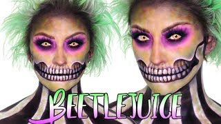 Beetlejuice Halloween Makeup Tutorial | Glamnanne