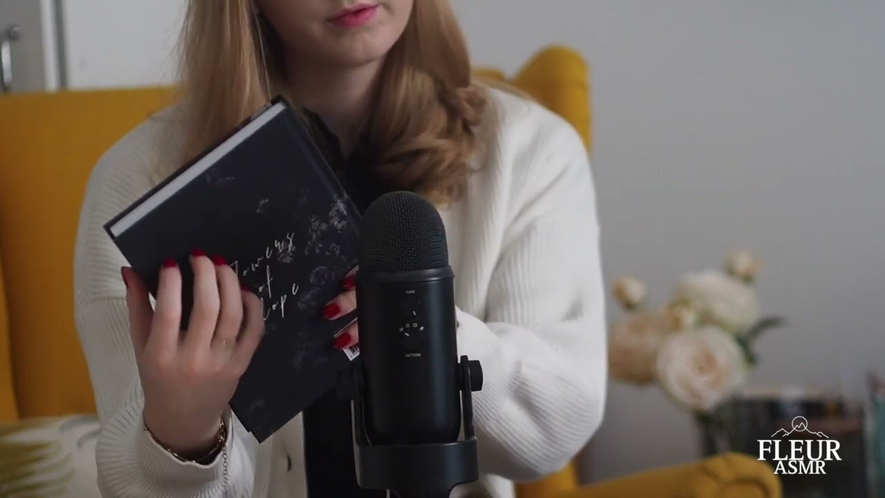 tapping on velvety book cover