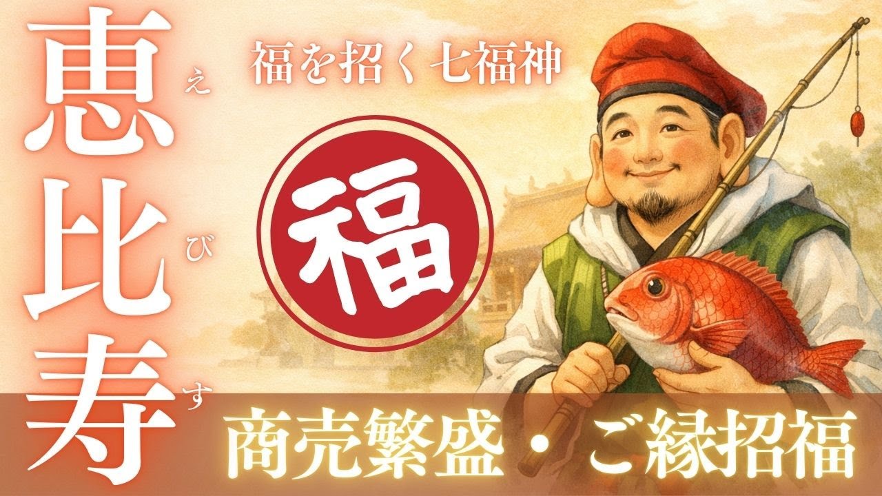 商売繁盛の七福神・恵比寿｜はじまりの福を招く守り歌 🎍🐟 仕事運・金