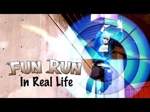 Fun Run in Real Life to Dubstep!