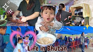 Daily vlog ~ life in Bhutan ✨|| attending wedding 🎊🎉🧑‍🤝‍🧑 ( slow & productive day 🌿🌷)