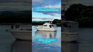 All this yacht for just £32,995?! 😲Take a tour of this 31ft Princess Flybridge on Loch Lomond.