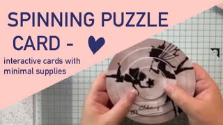 Spinning Puzzle Cards - interactive cards with minimal supplies.