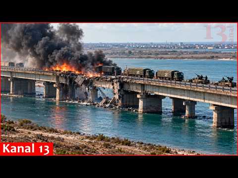 Chongar Bridge at the entrance to Crimea is destroyed; Ukrainian Forces are cutting off all routes