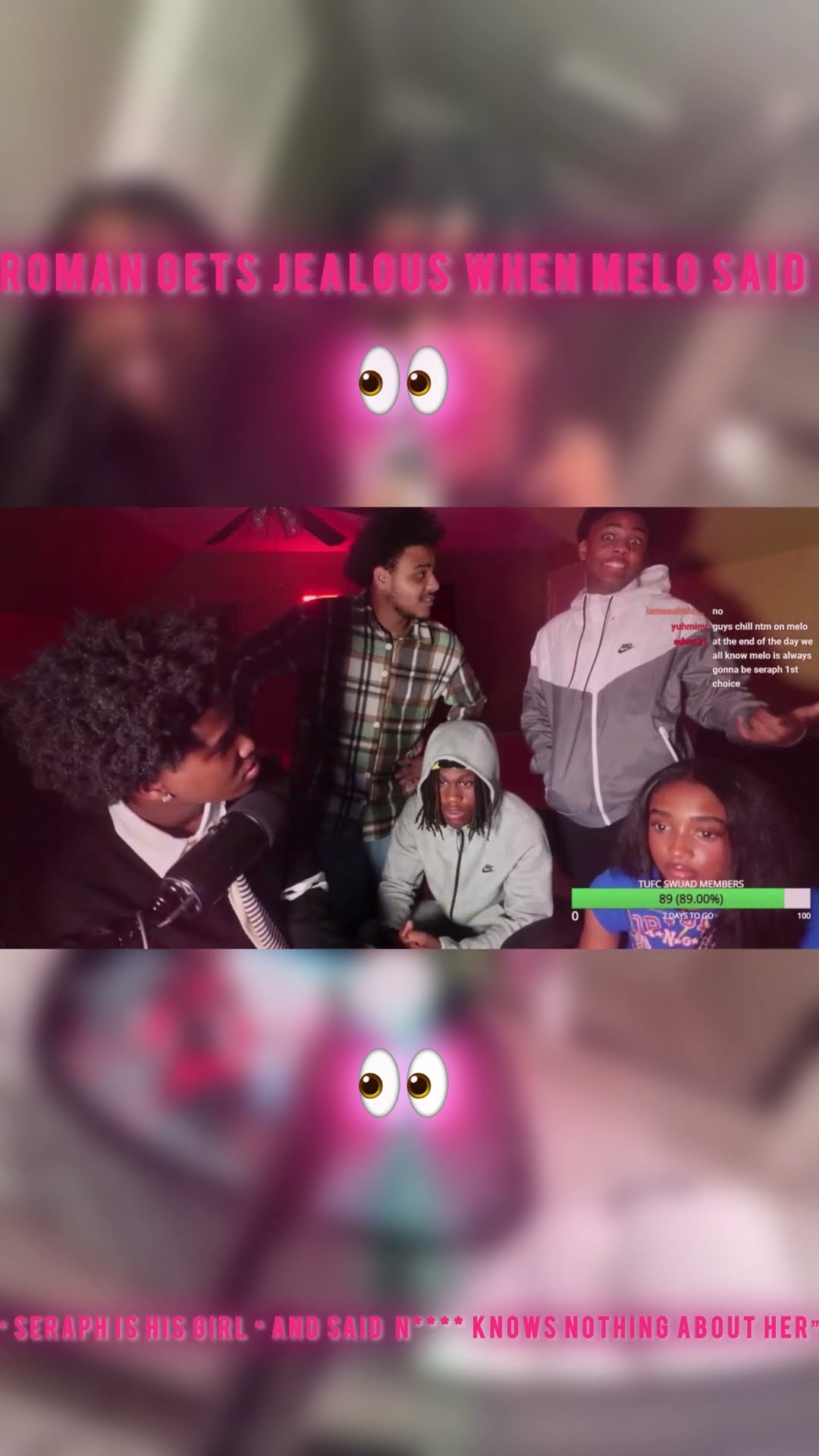 Roman got jealous because Melo said “Seraphs  his girl “ ?#fypシ゚ #explorepage #wtosquad #7k