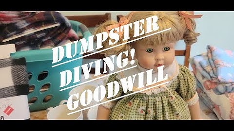 Dumpster  Diving Ride Along at Goodwill Save from landfill Frugal  #subscribe #trending