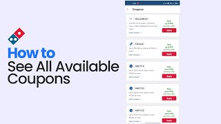 How to See All Available Coupons on Dominos [easy] screenshot 4