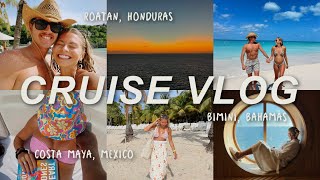 WEST CARIBBEAN CRUISE VLOG: beach days, yummy food + my first cruise