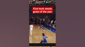 NBA 2k26 toxic emote three #nba #2k #2k26 #toxic #green #emote #lebron