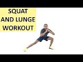 7minute squat and lunge workout at home