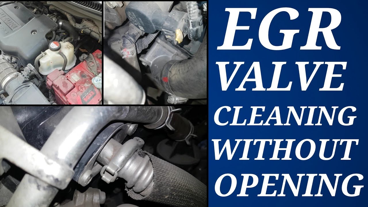 EGR VALVE and AIR INTAKE VALVE cleaning with ABRO CLEANER. YouTube