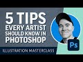 Illustration masterclass with kyle t webster 5 tips every artist should know in photoshop