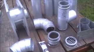 Step by Step install of pellet stove pipe exhaust kit 