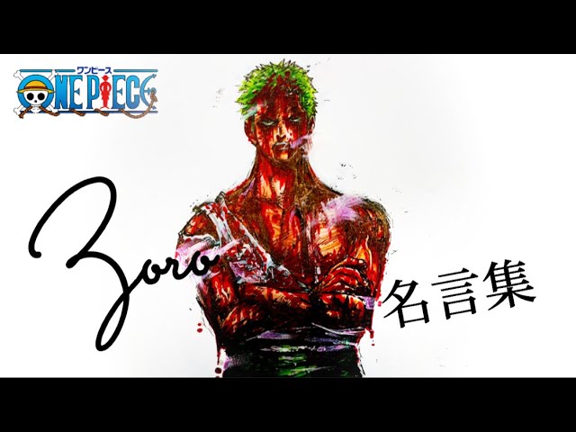 One Piece ゾロ好きに送る動画 なにも なかった Drawing Zoro Youtube