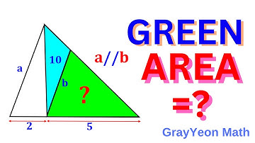 Find the area of the green triangle #mathpuzzles #geometryskills #thinkoutsidethebox #findthearea