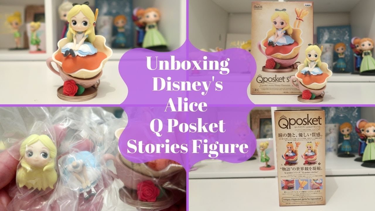 Unboxing Disney Alice Q Posket Stories Figure Version B - YouTube