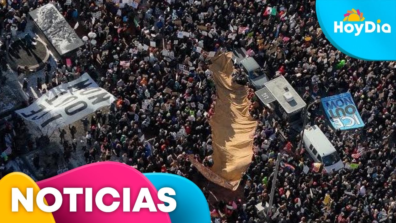 Miles de personas toman las calles de Minneapolis en una protesta contra Trump | Hoy Día | Telemundo