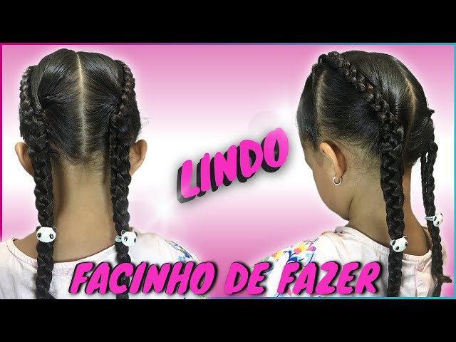 penteado facil e rapido para escola infantil｜Búsqueda de TikTok