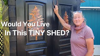 An Affordable Tiny House Shed Made From Fence Board!!!