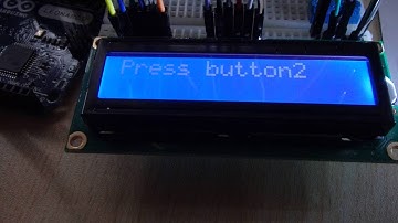 arduino入門 その6「LCDを使ってみよう」ボタンで表示を変える