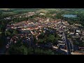 Film aérien par drone du village de Le Quesnoy, Nord