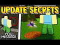 All UPDATE SECRETS you MISSED!! | Build a boat for Treasure ROBLOX