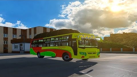 Apple BV Maxima bus excellent Driving on narrow road || BV Maxima bus mod