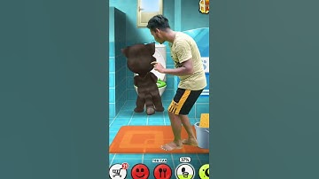 Thumbnail of Talking Tom toilet Funny Real life Video 😂🎃🙈 #shorts