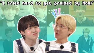 Everyone loves to get praised by Hobi | "I tried hard to get praised by Hobi hyung"