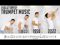 Evolution of trumpet music 1690  2022 with sheet music  notes 