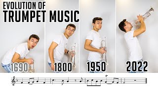 Evolution of Trumpet Music (1690  2022) with Sheet Music / Notes !