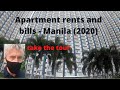 Apartment rents and bills Manila (2020). Affordable condo tour.