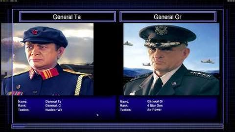 Nuke VS Airforce (Hard) - C&C Zero Hour Play