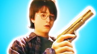 If I laugh, the video ends - Harry Potter With Guns