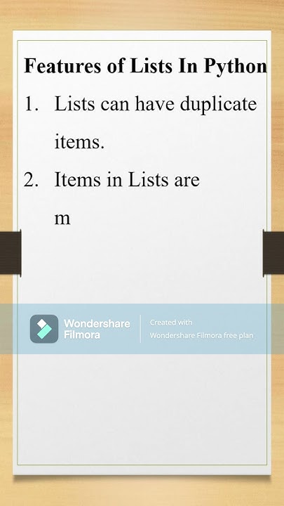 Features of Lists In Python.#shorts #python #list datatype #viral # ...