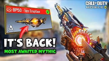 Finally Mythic BP50 - lon Eruption is back in CODM 