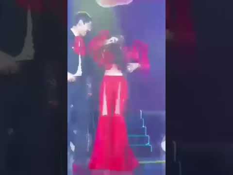 Ana Barbara se cae en pleno escenario