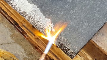 Flaming basalt stone