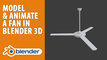 How to Model and Animate a Fan In Blender 2.8 #3D #Model #Animation